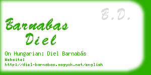 barnabas diel business card
